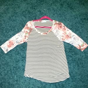 Striped & Floral Shirt